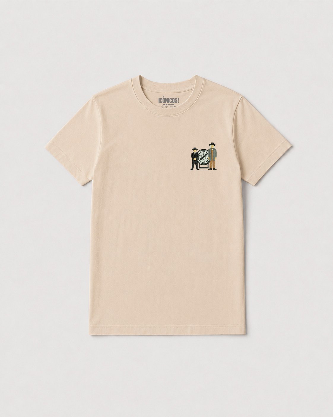 POLERA Reloj Hill Valley Bordado